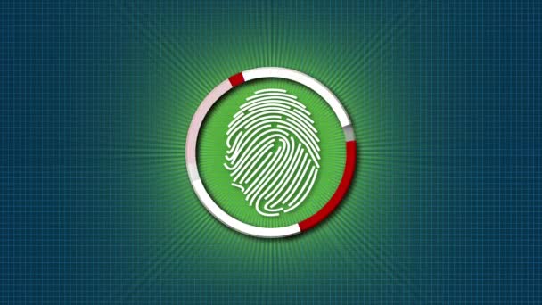 Failed attempting to unlock with fingerprint. The concept of security systems using fingerprints. - Footage, Video