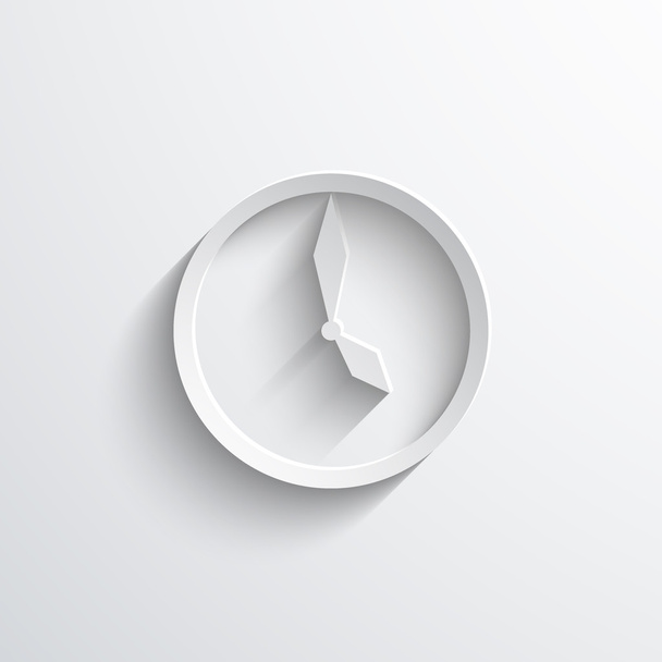 clock web flat icon - Foto, afbeelding