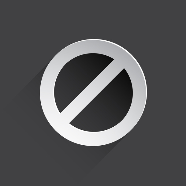 not allowed sign web icon - Foto, afbeelding