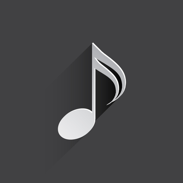 music note web icon. - Zdjęcie, obraz