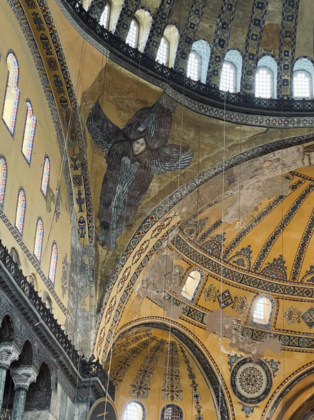Όμορφο εσωτερικό της Αγίας Σοφίας στην Κωνσταντινούπολη, Τουρκία - Φωτογραφία, εικόνα