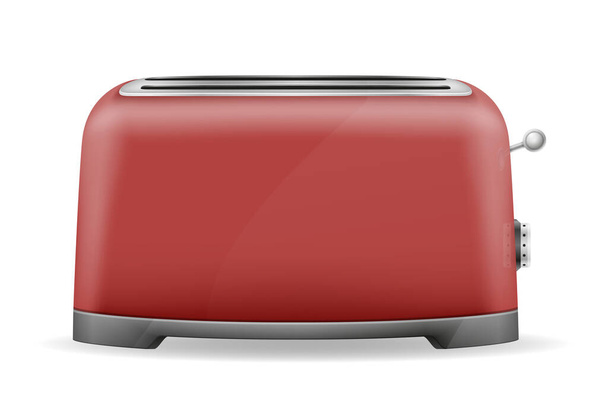vintage old retro toaster vector illustration isolated on white background - Вектор,изображение