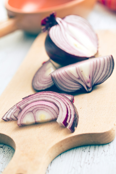 chopped onion - Fotoğraf, Görsel