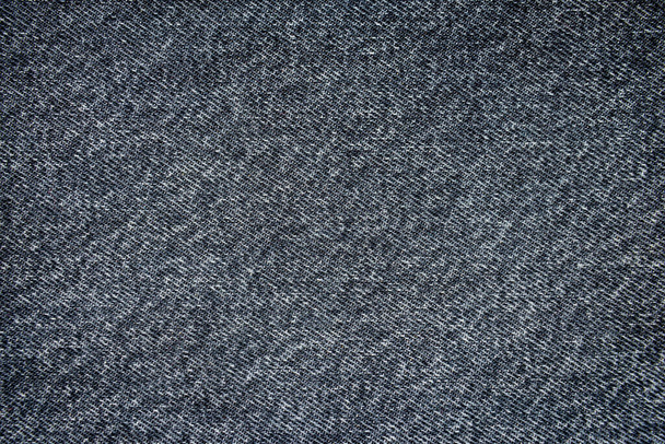 Tmavě šedá džínová textura pozadí - Fotografie, Obrázek
