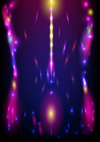 Boże Narodzenie i szczęśliwy Nowy Rok festiwal abstrakcyjne tło neon światło światłowód futurystyczny technologia internet sieć wzór szablon grafika projektowanie wektor ilustracja - Wektor, obraz