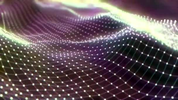 Wave big data Future technology concept Futuristic information Binary code 4k - Footage, Video