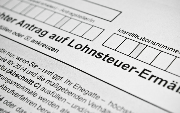 German tax form. - Photo, Image