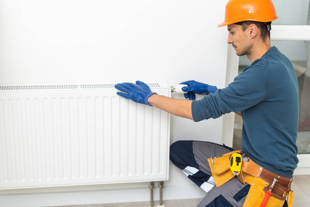 Heater Installation And Repair In House. Heat Pump Services. - Valokuva, kuva