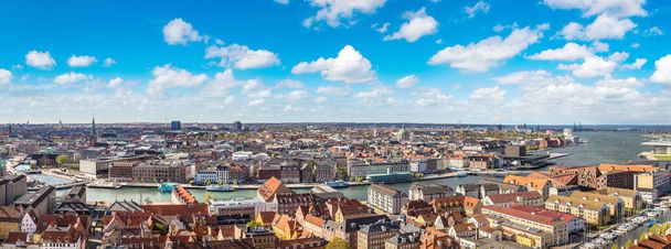 Aerial view of Copenhagen, Denmark in a sunny day - Foto, Bild