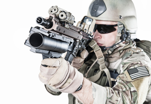 United States Army ranger with grenade launcher - Фото, зображення