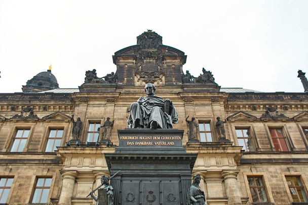Saxon vintage architecture of Dresden. Dresden, Germany - 05.20.2019 - Фото, зображення