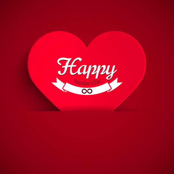 Открытка на день Святого Валентина
 - Вектор,изображение