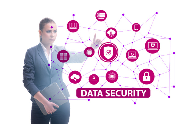 Segurança de dados no conceito de cibersegurança - Foto, Imagem