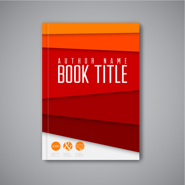 Moderne boek ontwerpsjabloon - Vector, afbeelding