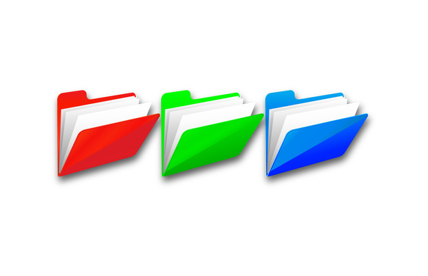 Vector folder icons - Διάνυσμα, εικόνα