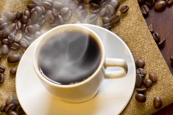 Morgens heißer Kaffee - Foto, Bild
