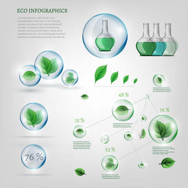 bio infographics - Vektori, kuva