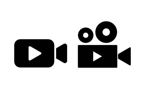Video-Icon-Vektor für Web und mobile App. Videokamera Zeichen und Symbol. Filmschild. Kino - Vektor, Bild