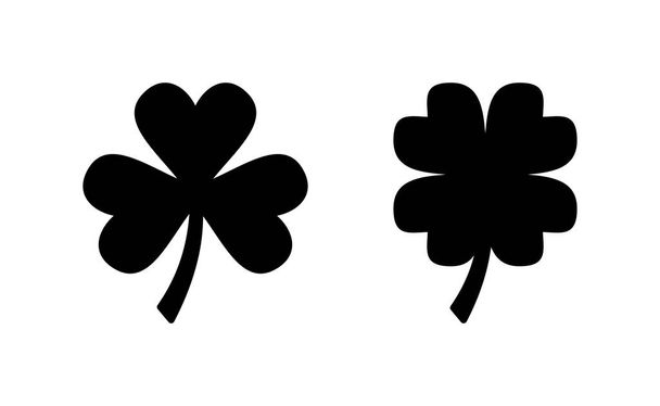 Clover icon vector for web and mobile app. clover sign and symbol. four leaf clover icon. - Vector, Image