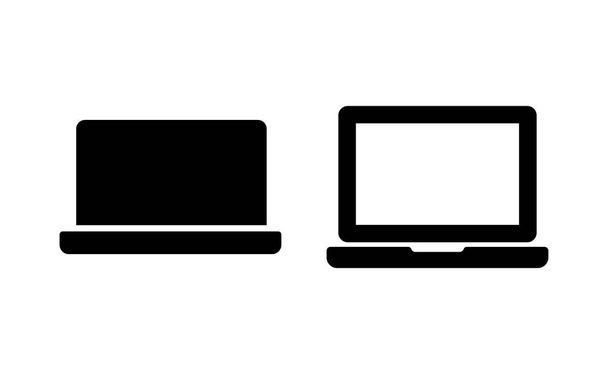 Web ve mobil uygulama için dizüstü bilgisayar simgesi vektörü. bilgisayar işareti ve sembol - Vektör, Görsel
