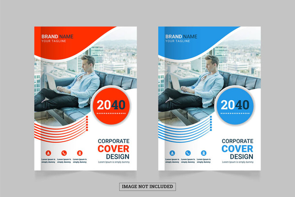 Město pozadí roční firemní knihy cover design šablony v a4 nebo mohou být použity pro výroční zprávu, časopis, leták, plakát, portfolio, profil společnosti, webové stránky, brožura cover design  - Vektor, obrázek
