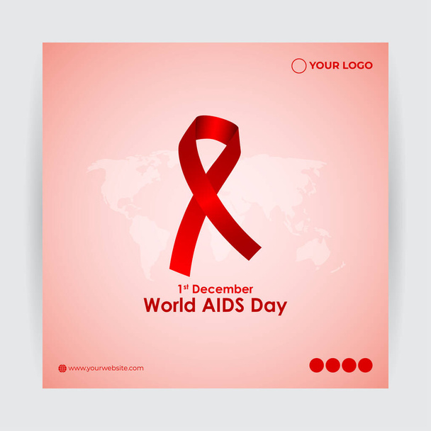 Ilustracja wektorowa na świecie aids dzień - Wektor, obraz