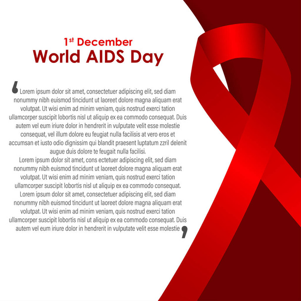 Εικονογράφηση φορέα για τον κόσμο του aids ημέρα - Διάνυσμα, εικόνα
