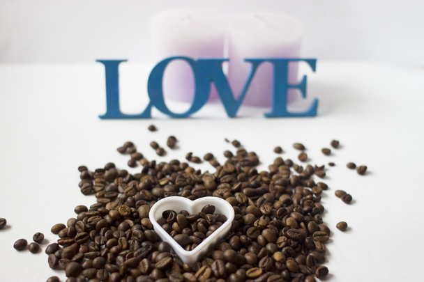 Coffee and love decor - Фото, зображення