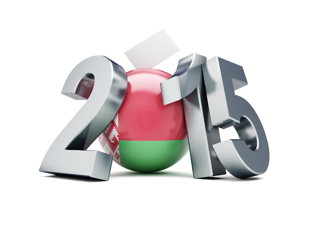 voto en Bielorrusia 2015 3d Ilustraciones sobre fondo blanco
  - Foto, imagen