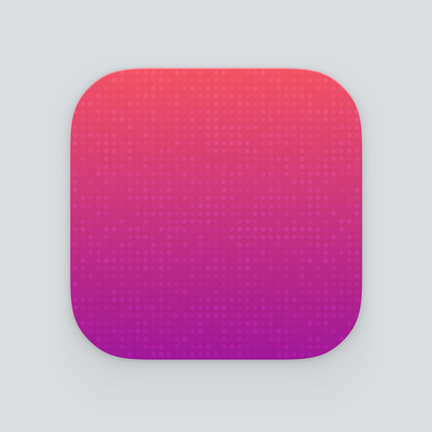 Colorful app icon. Vector template - Vettoriali, immagini
