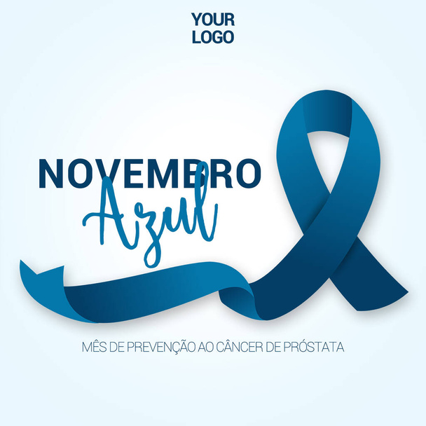 Campanha de novembro azul feed de mídia social - Foto, Imagem