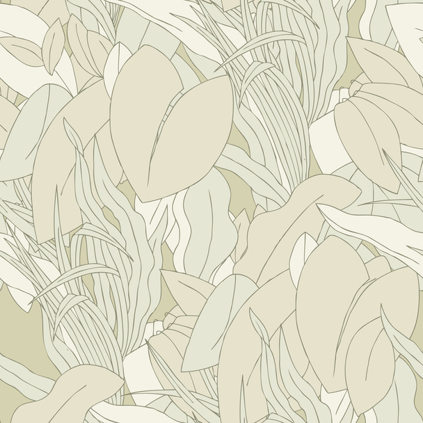 Seamless pattern with leafs ornament - ベクター画像