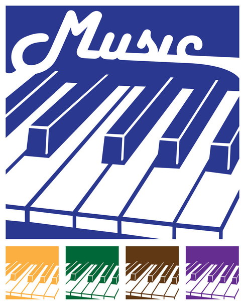 Иконы фортепиано
 - Вектор,изображение