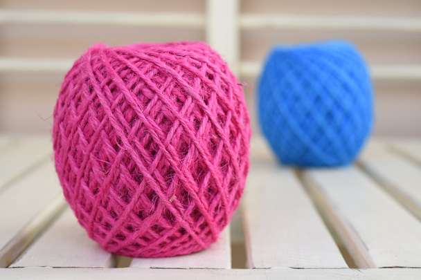 Colorful yarn for crocheting - Фото, изображение