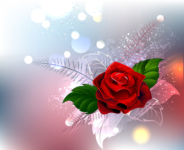 Rosa roja - Vector, imagen