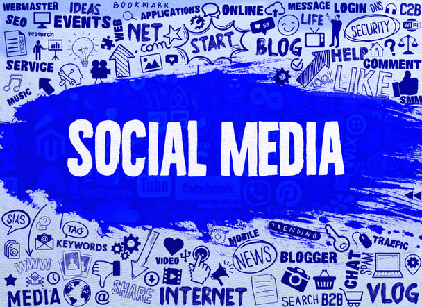 Social Media, Social Media Background Design - Photo, Image