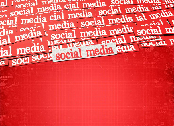 Social Media, Social Media Hintergrunddesign - Foto, Bild