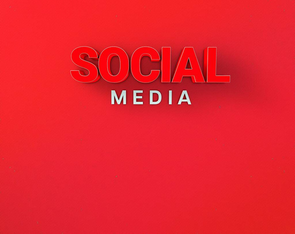 Mídia social, Design de fundo de mídia social - Foto, Imagem