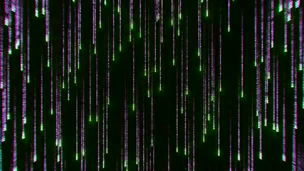 Efeito de matriz abstrato com linhas de código em execução. Desenho. Realidade cibernética de milhões de símbolos minúsculos - Filmagem, Vídeo