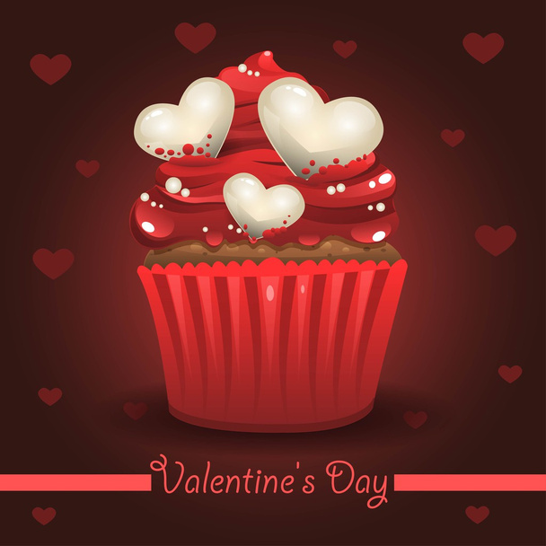 Valentines cake - Вектор,изображение