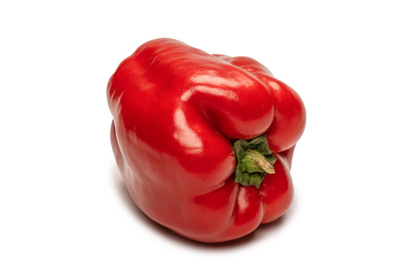 Red bell pepper isolated on white background.  - Fotografie, Obrázek