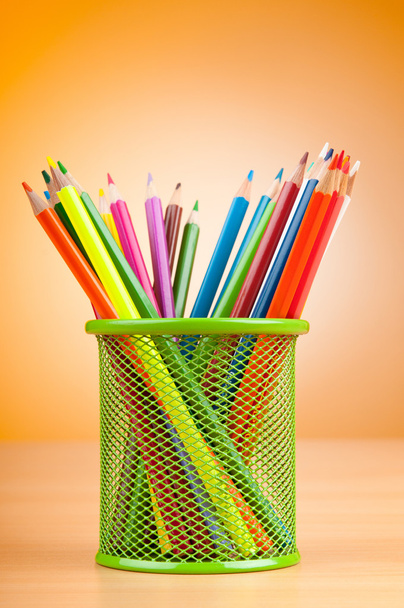 Colourful pencils on the background - Fotó, kép