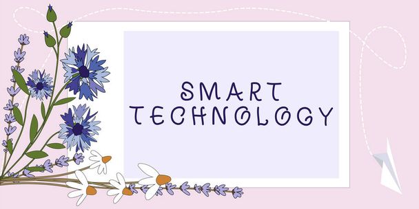 Texto que presenta Smart Technology, concepto de negocio utilizado para proteger y prevenir errores en los discos duros - Foto, Imagen