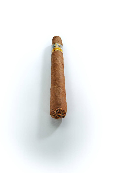 Bangkok, Thailand August, 2020: Photo of of cigar Cohiba, Habana Cuba Robusto .Cohiba is a brand of premium cigar, produced in Cuba for Habanos S.A.  - Photo, Image