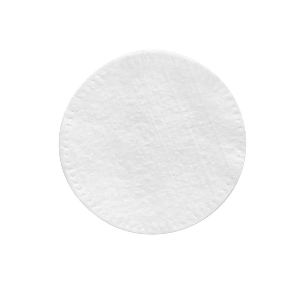 Soft clean cotton pad isolated on white, top view - Фото, зображення