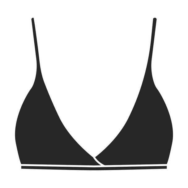 Bra vector icon.Outline vector logo isolated on white background bra. - Vektori, kuva
