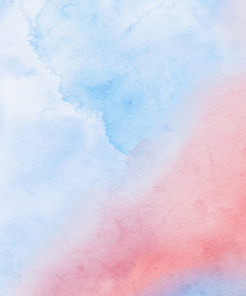 Abstract blue red watercolor paint Background. Design banner element. Vector illustration - Vetor, Imagem
