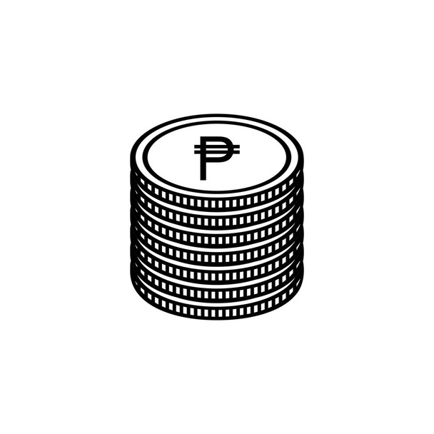 Filipin Para Birimi Simgesi. Filipin Pezosu, PHP İşareti. Vektör İllüstrasyonu - Vektör, Görsel