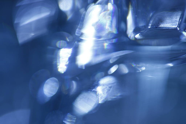 Absztrakt üveg textúra Makro lövés - Fotó, kép