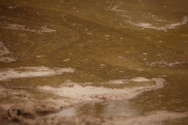 Υγρή λάσπη στα πεδία - Φωτογραφία, εικόνα
